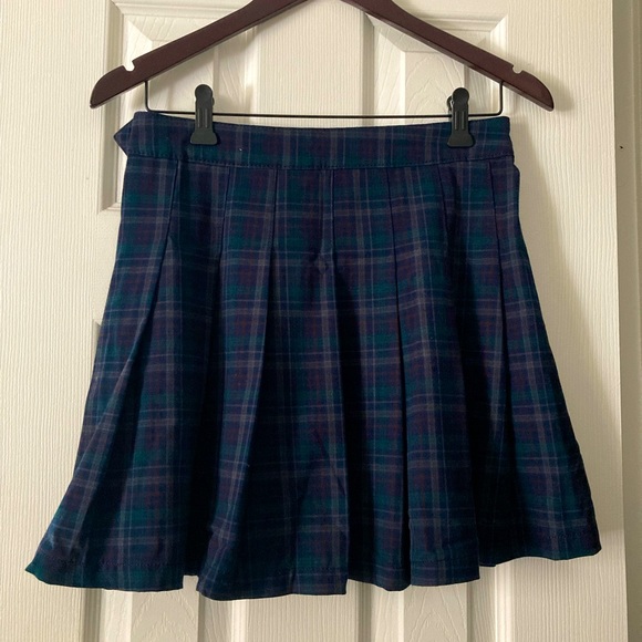 ULTRA HIGH RISE PLEATED PLAID SKIRT - Picture 1 of 1